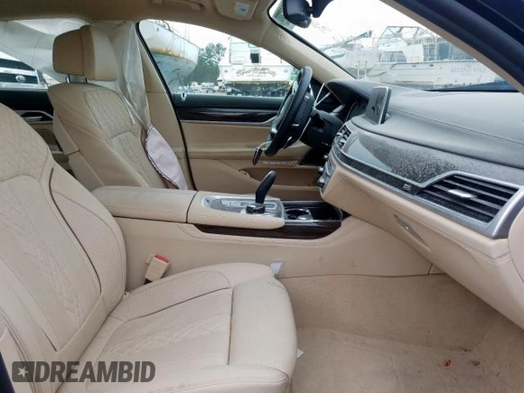 2018 BMW 7 Series 750i with VIN WBA7F0C56JGM22669, listed as a Copart auction lot 53783600 with 0 mi miles. Bid and sale history available at carsss.com. Image 5.