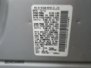 2013 Nissan Murano LE with VIN JN8AZ1MUXDW207581, listed as a Copart auction lot 71551664 with 176,905 mi miles and Salvage Title. Bid and sale history available at carsss.com. Image 14.