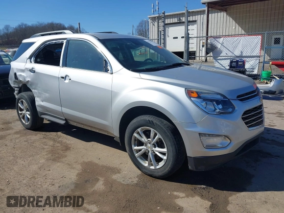 2017 Chevrolet Equinox LT with VIN 2GNFLFEK1H6228744, listed as a IAAI auction lot 41753330 with 72,515 mi miles and . Bid and sale history available at DreamBid. Image 1.