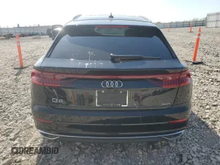 2023 Audi Q8 Premium Plus with VIN WA1BVBF1XPD032408, listed as a Copart auction lot 55977695 with 19,596 mi miles and Salvage title. Bid and sale history available at DreamBid. Image 6.