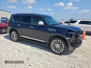 2015 Infiniti QX80 z VIN JN8AZ2NE5F9087834, wystawiony jako Copart lot #60919505 z przebiegiem 42 526 mil mil oraz Szkoda całkowita • Salvage title. Historia ofert i sprzedaży dostępna na DreamBid. Obrazek 4.