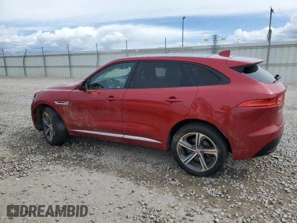 2019 Jaguar F-Pace S with VIN SADCM2FV9KA392963, listed as a Copart auction lot 54572485 with 96,315 mi miles and Salvage title. Bid and sale history available at DreamBid. Image 2.