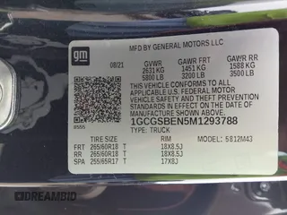2021 Chevrolet Colorado 2WD Work Truck z VIN 1GCGSBEN5M1293788, wystawiony jako IAAI lot #42072335 z przebiegiem 66 806 mil mil oraz . Historia ofert i sprzedaży dostępna na DreamBid. Obrazek 9.