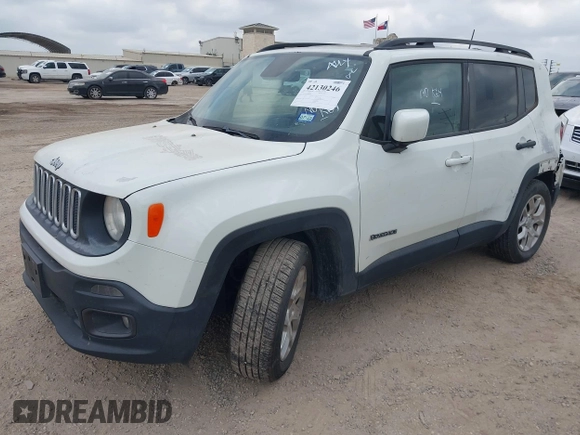 2018 Jeep Renegade Latitude with VIN ZACCJABB2JPH42684, listed as a IAAI auction lot 42130246 with Not Provided miles and . Bid and sale history available at carsss.com. Image 18.