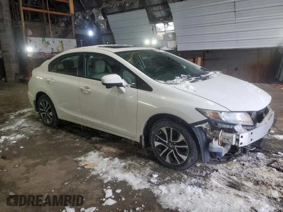 2015 Honda Civic EX with VIN 19XFB2F84FE219279, listed as a Copart auction lot 46020805 with 117,432 mi miles and Salvage Title. Bid and sale history available at carsss.com. Image 4.