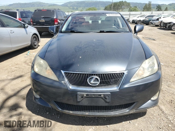 2007 Lexus IS 350 with VIN JTHBE262X72012801, listed as a Copart auction lot 52799505 with 147,640 mi miles and Salvage Title. Bid and sale history available at DreamBid. Image 5.