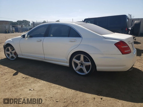 2011 Mercedes-Benz S 550 with VIN WDDNG8GB4BA365646, listed as a Copart auction lot 52162925 with 106,805 mi miles and Salvage Title. Bid and sale history available at DreamBid. Image 2.