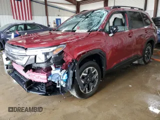 2025 Subaru Forester Premium with VIN JF2SLDBCXSH499684, listed as a Copart auction lot 64054325 with 3,374 mi miles and Salvage title. Bid and sale history available at DreamBid. Image 1.