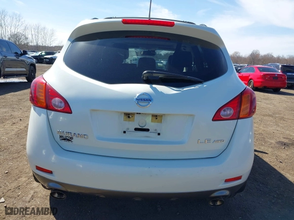 2009 Nissan Murano SL with VIN JN8AZ18W19W113804, listed as a IAAI auction lot 41802043 with 107,803 mi miles. Bid and sale history available at carsss.com. Image 16.