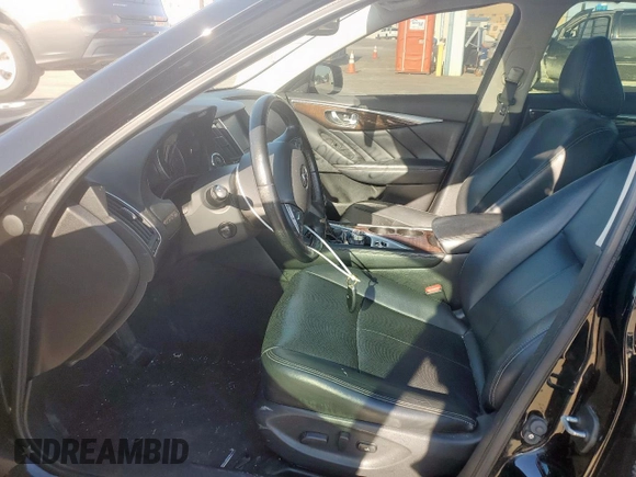 2015 Infiniti Q50 with VIN JN1BV7AR0FM414691, listed as a Copart auction lot 51783685 with 69,859 mi miles and Salvage Title. Bid and sale history available at DreamBid. Image 7.