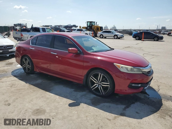2016 Honda Accord Sport z VIN 1HGCR2F58GA225869, wystawiony jako Copart lot #58639865 z przebiegiem 197 207 mil mil oraz Szkoda całkowita • Salvage title. Historia ofert i sprzedaży dostępna na DreamBid. Obrazek 4.