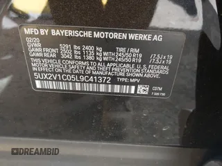 2020 BMW X4 xDrive30i z VIN 5UX2V1C05L9C41372, wystawiony jako IAAI lot #42316997 z przebiegiem 73 412 mil mil oraz . Historia ofert i sprzedaży dostępna na DreamBid. Obrazek 9.