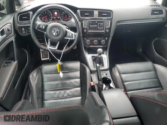 2016 Volkswagen Golf GTI SE with VIN 3VW5T7AU9GM034952, listed as a Copart auction lot 46992825 with 177,095 mi miles and Salvage Title. Bid and sale history available at carsss.com. Image 8.