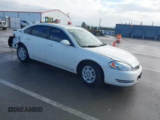 2008 Chevrolet Impala Police Police with VIN 2G1WS553581373449, listed as a IAAI auction lot 41656485 with 168,468 mi miles. Bid and sale history available at carsss.com. Image 1.