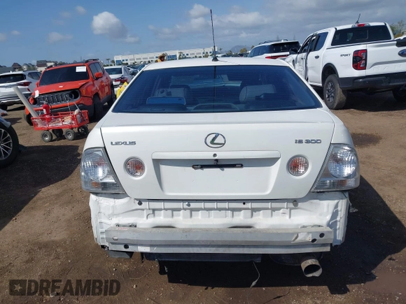 2002 Lexus IS 300/350 with VIN JTHBD192620056050, listed as a IAAI auction lot 41949399 with Not Provided miles and . Bid and sale history available at DreamBid. Image 16.