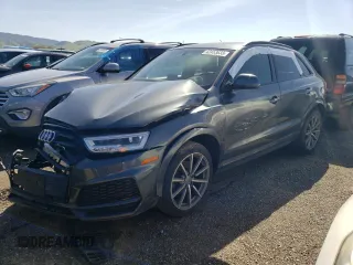2018 Audi Q3 Premium Plus with VIN WA1JCCFS9JR007624, listed as a Copart auction lot 42453633 with 0 mi miles. Bid and sale history available at carsss.com. Image 1.