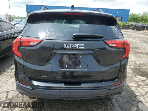 2020 GMC Terrain SLE with VIN 3GKALMEV2LL172632, listed as a Copart auction lot 61428865 with Not provided miles and Salvage title. Bid and sale history available at DreamBid. Image 6.