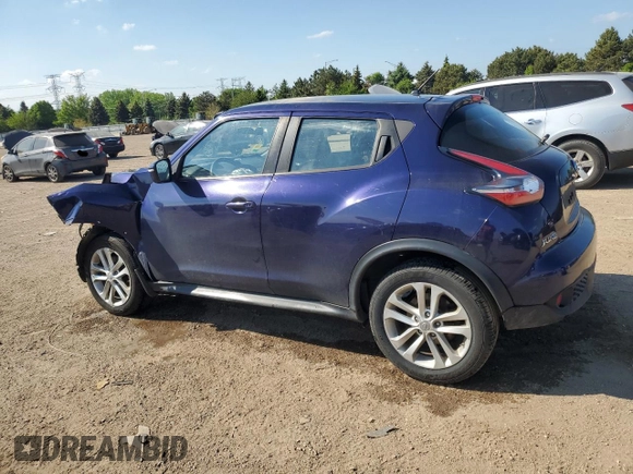 2016 Nissan Juke S z VIN JN8AF5MRXGT605827, wystawiony jako Copart lot #56575595 z przebiegiem 87 328 mil mil oraz Szkoda całkowita • Salvage title. Historia ofert i sprzedaży dostępna na DreamBid. Obrazek 2.
