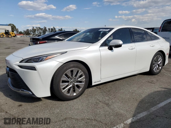 2023 Toyota Mirai XLE with VIN JTDAAAAA4PA009853, listed as a Copart auction lot 51687695 with 27,638 mi miles and Salvage Title. Bid and sale history available at DreamBid. Image 1.
