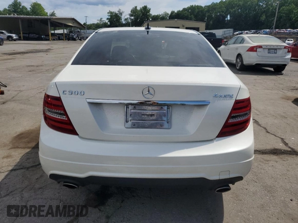 2012 Mercedes-Benz C 300 Sport with VIN WDDGF8BB9CA704373, listed as a Copart auction lot 63184325 with 86,497 mi miles and Salvage title. Bid and sale history available at DreamBid. Image 6.