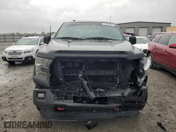 2016 Ford F-150 XLT with VIN 1FTEW1EFXGKF18400, listed as a Copart auction lot 55776805 with 128,771 mi miles and Salvage title. Bid and sale history available at DreamBid. Image 5.