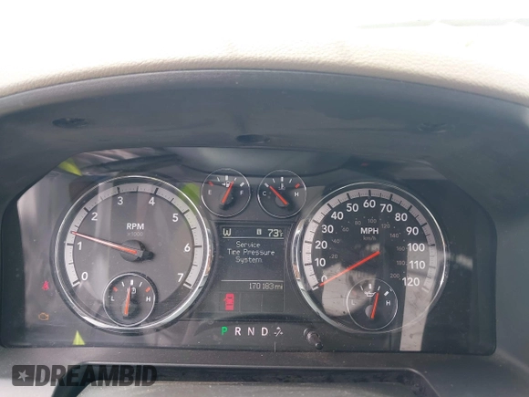 2012 Ram 1500 Outdoorsman z VIN 1C6RD7LT6CS122906, wystawiony jako IAAI lot #42359190 z przebiegiem 170 183 mil mil oraz . Historia ofert i sprzedaży dostępna na DreamBid. Obrazek 7.
