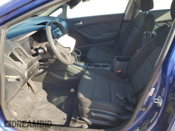 2017 Kia Forte LX with VIN 3KPFK4A70HE080863, listed as a Copart auction lot 85850544 with 37,688 mi miles and Salvage Title. Bid and sale history available at carsss.com. Image 7.