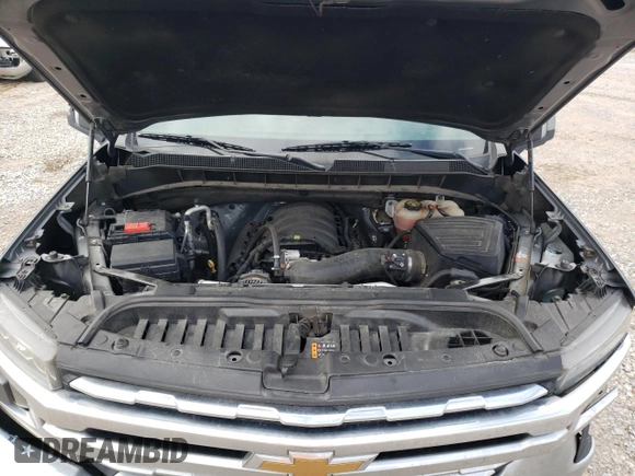 2021 Chevrolet Silverado 1500 LTZ with VIN 1GCUYGED4MZ141587, listed as a Copart auction lot 46454205 with 98,470 mi miles and Salvage Title. Bid and sale history available at DreamBid. Image 11.