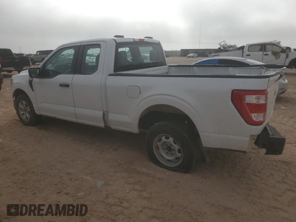 2023 Ford F-150 XL with VIN 1FTEX1CP0PKE02275, listed as a Copart auction lot 43186685 with 50,745 mi miles and Salvage title. Bid and sale history available at DreamBid. Image 2.
