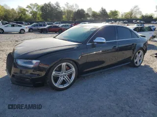 2014 Audi S4 Premium Plus with VIN WAUBGAFL2EA018817, listed as a Copart auction lot 53327765 with 66,619 mi miles and Salvage Title. Bid and sale history available at carsss.com. Image 1.