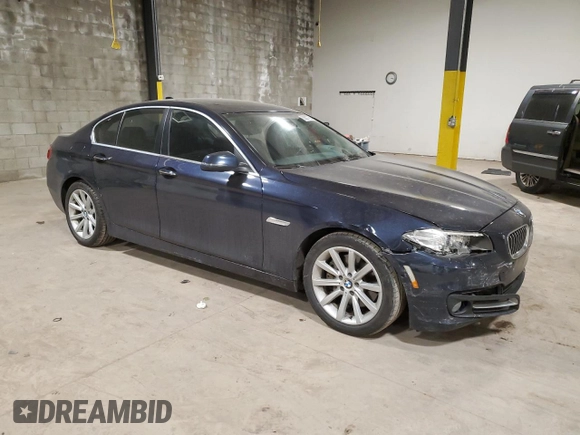 2015 BMW 5 Series 535i xDrive with VIN WBA5B3C57FD544311, listed as a Copart auction lot 88307785 with 166,662 mi miles and Salvage Title. Bid and sale history available at carsss.com. Image 4.