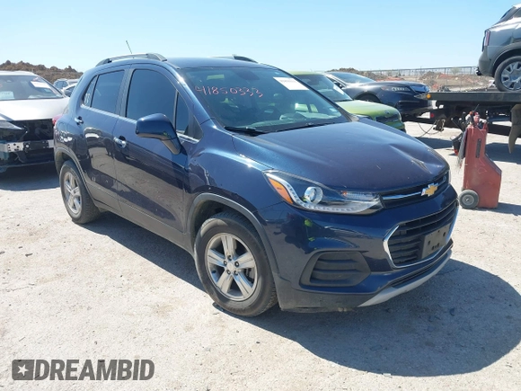 2019 Chevrolet Trax LT with VIN 3GNCJLSB2KL171842, listed as a IAAI auction lot 41850333 with 87,478 mi miles and . Bid and sale history available at carsss.com. Image 1.