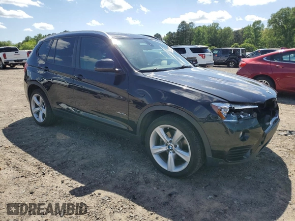 2017 BMW X3 xDrive28i with VIN 5UXWX9C5XH0T01872, listed as a Copart auction lot 53556375 with 142,480 mi miles and Salvage Title. Bid and sale history available at DreamBid. Image 4.