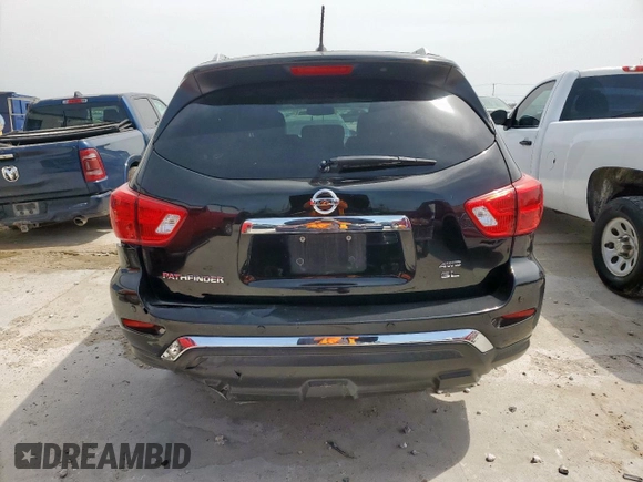 2018 Nissan Pathfinder SV with VIN 5N1DR2MM9JC605775, listed as a Copart auction lot 57074025 with 157,760 mi miles and Salvage title. Bid and sale history available at DreamBid. Image 6.