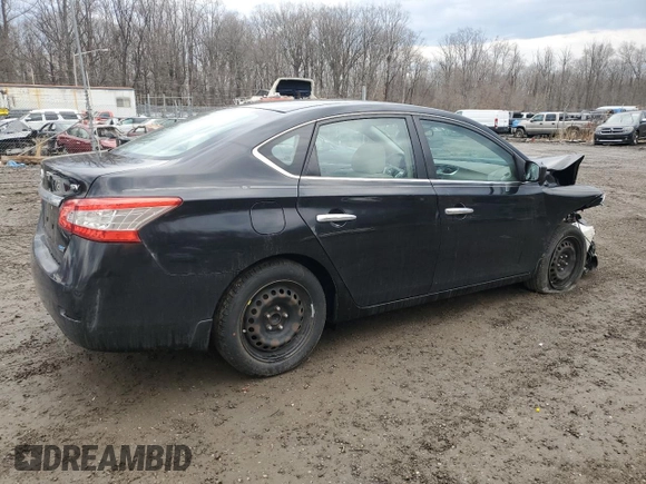2013 Nissan Sentra FE+ S with VIN 3N1AB7AP6DL691226, listed as a Copart auction lot 46814625 with 73,650 mi miles and Salvage Title. Bid and sale history available at DreamBid. Image 3.