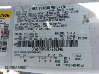 2014 Ford Fusion SE with VIN 3FA6P0HD5ER236346, listed as a IAAI auction lot 41879927 with 118,667 mi miles and . Bid and sale history available at DreamBid. Image 9.