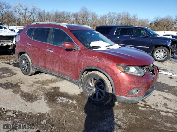 2016 Nissan Rogue SL with VIN 5N1AT2MT9GC802594, listed as a Copart auction lot 88143255 with 174,606 mi miles and Salvage Title. Bid and sale history available at carsss.com. Image 4.