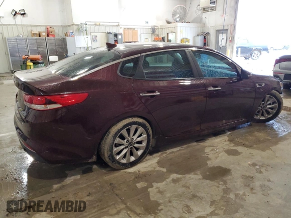 2018 Kia Optima S with VIN 5XXGT4L38JG259791, listed as a Copart auction lot 51423725 with 86,688 mi miles and Salvage title. Bid and sale history available at DreamBid. Image 3.