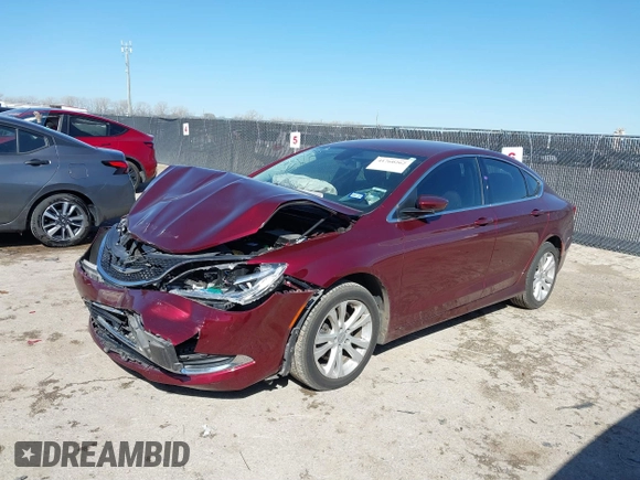2015 Chrysler 200 Limited with VIN 1C3CCCAB4FN706412, listed as a IAAI auction lot 41760262 with 72,282 mi miles and . Bid and sale history available at DreamBid. Image 17.