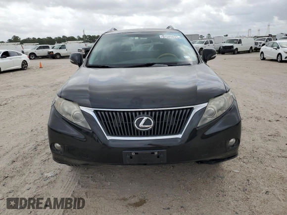 2010 Lexus RX 350 with VIN 2T2ZK1BA1AC017776, listed as a Copart auction lot 51589025 with 156,532 mi miles and Salvage Title. Bid and sale history available at DreamBid. Image 5.