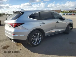 2022 Acura MDX w/Technology Package with VIN 5J8YD9H49NL007619, listed as a Copart auction lot 80337144 with 57,335 mi miles and Salvage Title. Bid and sale history available at carsss.com. Image 3.