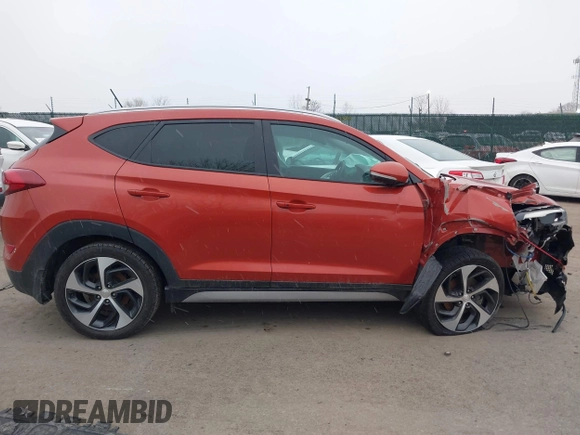 2017 Hyundai Tucson Sport with VIN KM8J3CA24HU416629, listed as a IAAI auction lot 41557615 with 72,844 mi miles and . Bid and sale history available at DreamBid. Image 12.