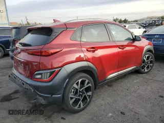 2023 Hyundai Kona Limited with VIN KM8K53A38PU048378, listed as a Copart auction lot 84611764 with 39,214 mi miles and Clean Title. Bid and sale history available at carsss.com. Image 3.