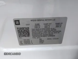 2019 Cadillac XT4 FWD Premium Luxury with VIN 1GYFZCR46KF149823, listed as a IAAI auction lot 41712807 with 43,367 mi miles. Bid and sale history available at carsss.com. Image 9.