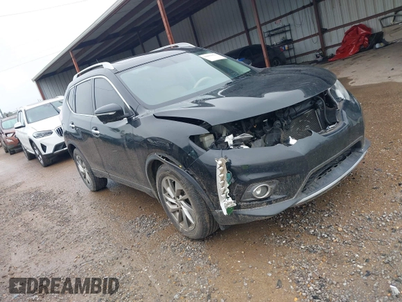 2014 Nissan Rogue SV with VIN 5N1AT2MT0EC811665, listed as a IAAI auction lot 38881831 with 97,896 mi miles and . Bid and sale history available at carsss.com. Image 1.