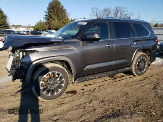 2024 Toyota Sequoia SR5 with VIN 7SVAAABA1RX038294, listed as a Copart auction lot 88630995 with 6,758 mi miles and Salvage Title. Bid and sale history available at carsss.com. Image 1.