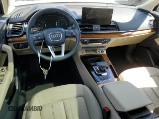 2022 Audi Q5 Premium with VIN WA1ABAFY1N2124432, listed as a Copart auction lot 46852544 with 11,442 mi miles and Salvage title. Bid and sale history available at DreamBid. Image 8.