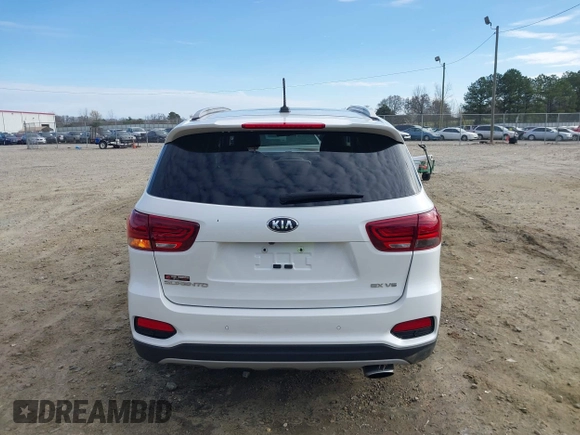 2020 Kia Sorento EX V6 with VIN 5XYPHDA50LG706330, listed as a IAAI auction lot 41744348 with 45,629 mi miles. Bid and sale history available at carsss.com. Image 17.