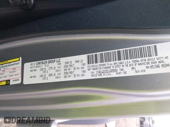 2013 Jeep Wrangler Unlimited Sport z VIN 1C4BJWDG3DL669593, wystawiony jako IAAI lot #42161265 z przebiegiem 89 747 mil mil oraz . Historia ofert i sprzedaży dostępna na DreamBid. Obrazek 9.