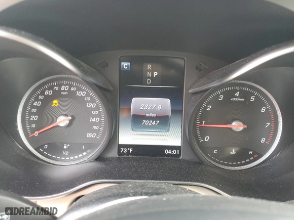 2019 Mercedes-Benz GLC with VIN WDC0G4KB4KV184330, listed as a Copart auction lot 49594395 with 70,247 mi miles and Salvage Title. Bid and sale history available at carsss.com. Image 9.